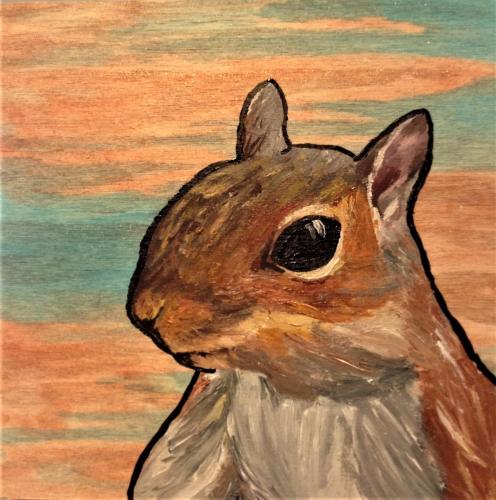 Happy Squirrel-SOLD 2016