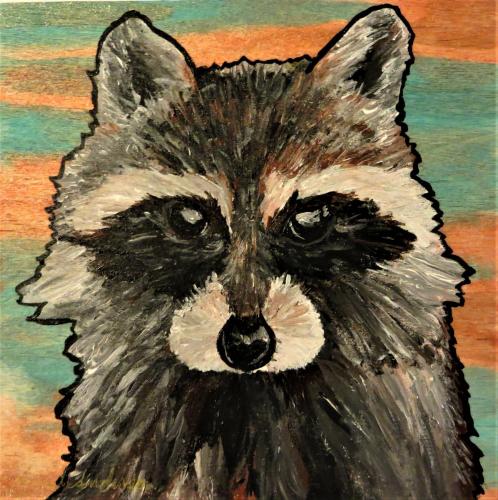 Happy Racoon-SOLD 2016